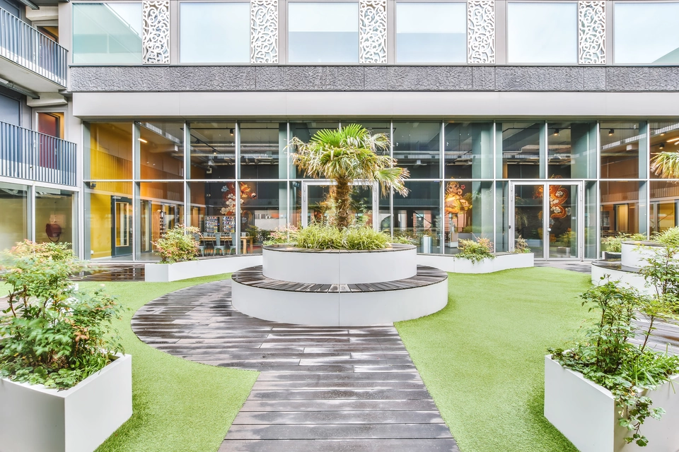 Commercial landscaping project